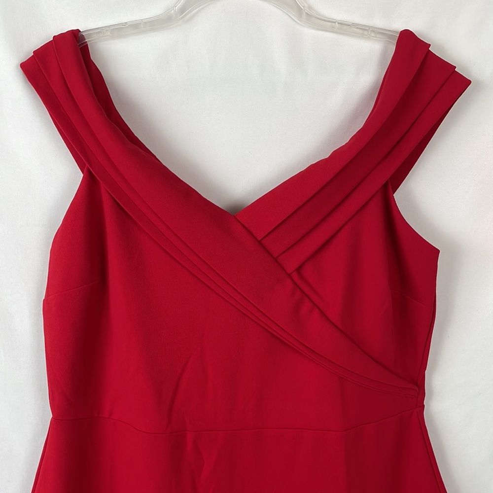 NWT Windsor Fire Engine Red Off the Shoulder Bodycon Dress - Size 2X - Picture 2 of 15